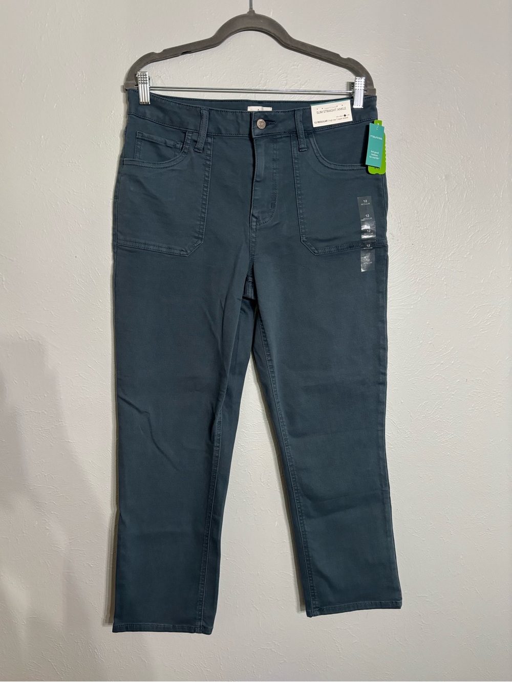 Maurices Women's Straight-Leg Blue/Gray Jeans